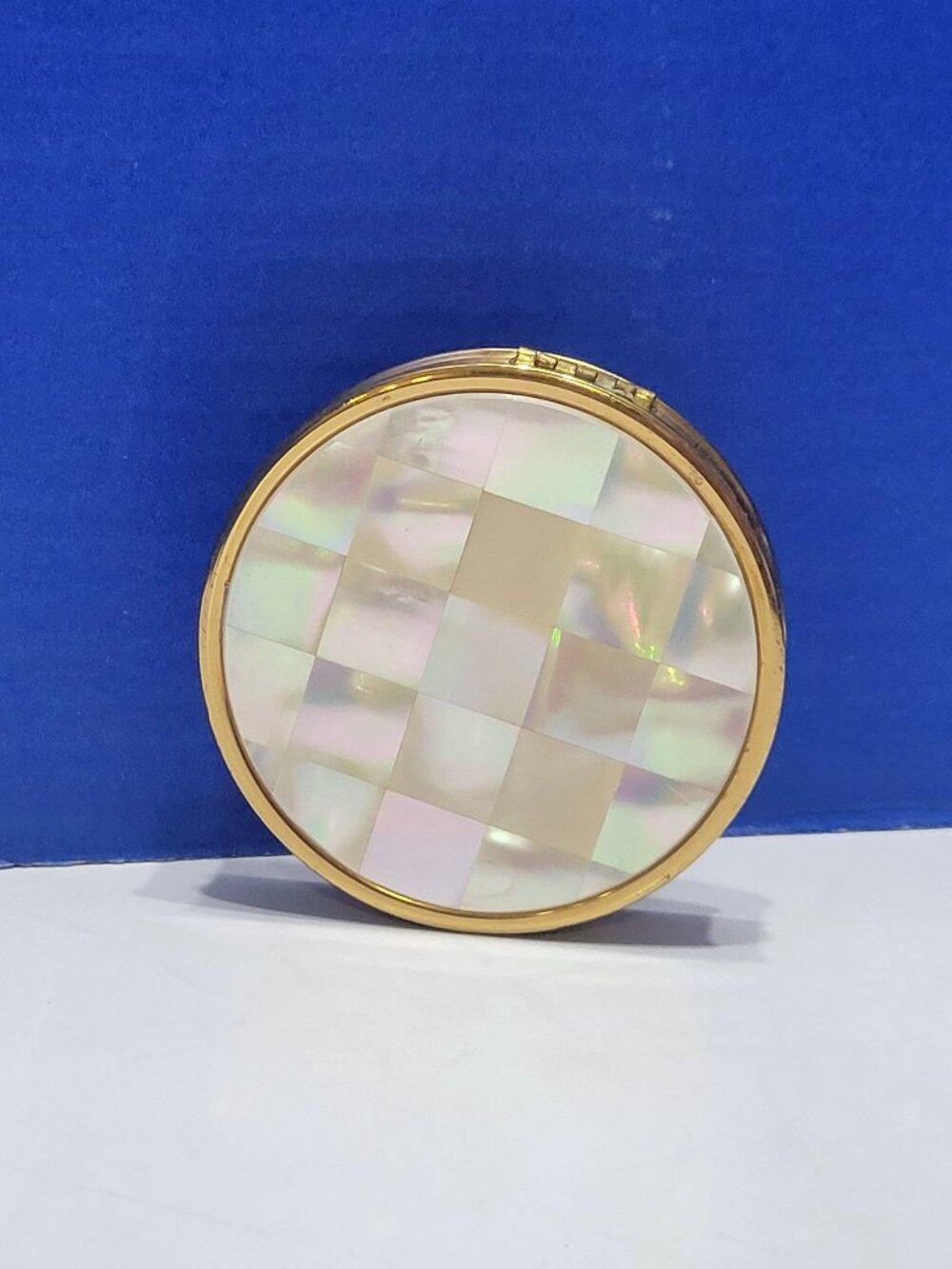 Vintage Max Factor Creme Puff Mother of Pearl Compact